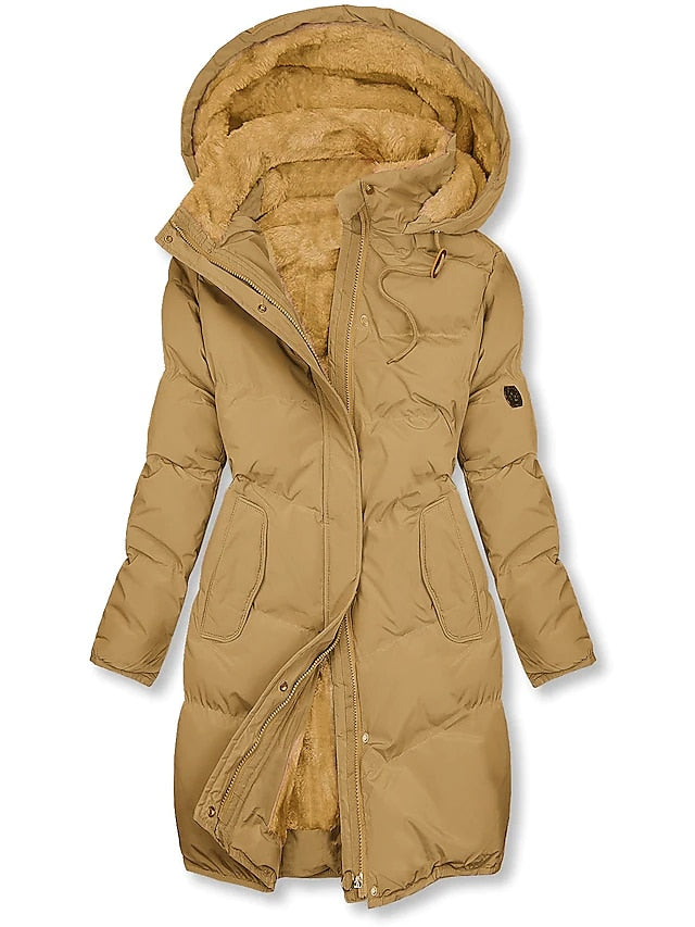 Dames Regular Fit Puffer Winterjas – Geïsoleerd, Gewatteerd, Casual Outdoor voor Herfst en Winter
