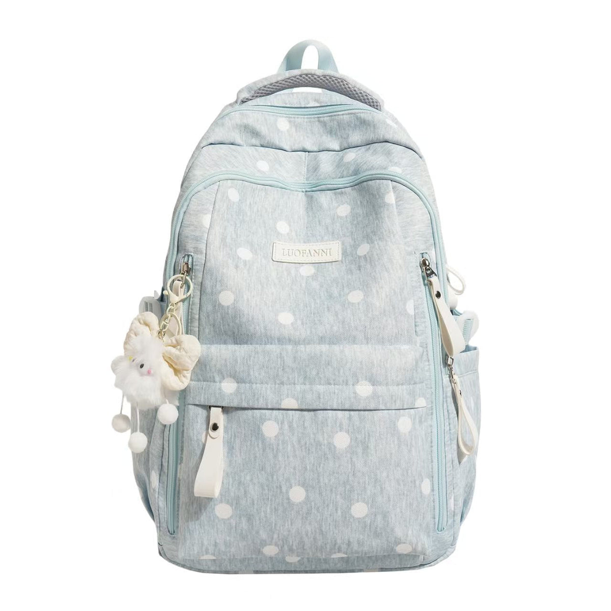 Dames Rugzak met Stippenprint - Multi-Pocket Rugtas