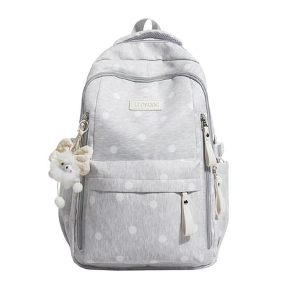 Dames Rugzak met Stippenprint - Multi-Pocket Rugtas