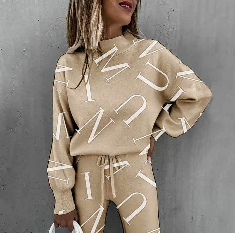 Dames Casual Trainingspak – Comfortabele Set voor Herfst en Sportactiviteiten