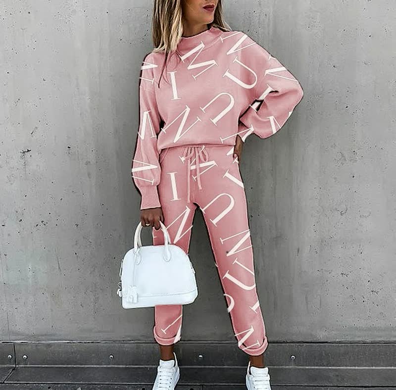 Dames Casual Trainingspak – Comfortabele Set voor Herfst en Sportactiviteiten