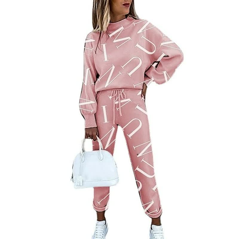Dames Casual Trainingspak – Comfortabele Set voor Herfst en Sportactiviteiten