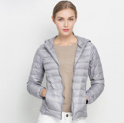 Dames Lichtgewicht Gewatteerde Donsjas – Puffer jas met Donsvulling, Casual Outdoor Tussenjas voor Herfst en Winter