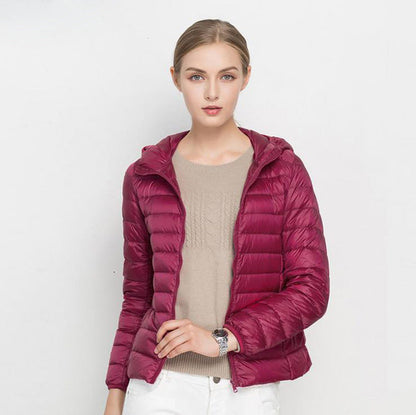 Dames Lichtgewicht Gewatteerde Donsjas – Puffer jas met Donsvulling, Casual Outdoor Tussenjas voor Herfst en Winter