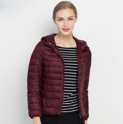Dames Lichtgewicht Gewatteerde Donsjas – Puffer jas met Donsvulling, Casual Outdoor Tussenjas voor Herfst en Winter