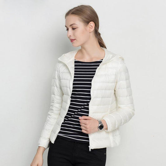 Dames Lichtgewicht Gewatteerde Donsjas – Puffer jas met Donsvulling, Casual Outdoor Tussenjas voor Herfst en Winter