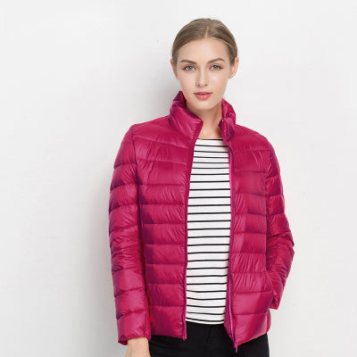 Dames Lichtgewicht Donsjas – Gewatteerde Puffer Tussenjas voor Herfst en Winter, Casual Outdoor