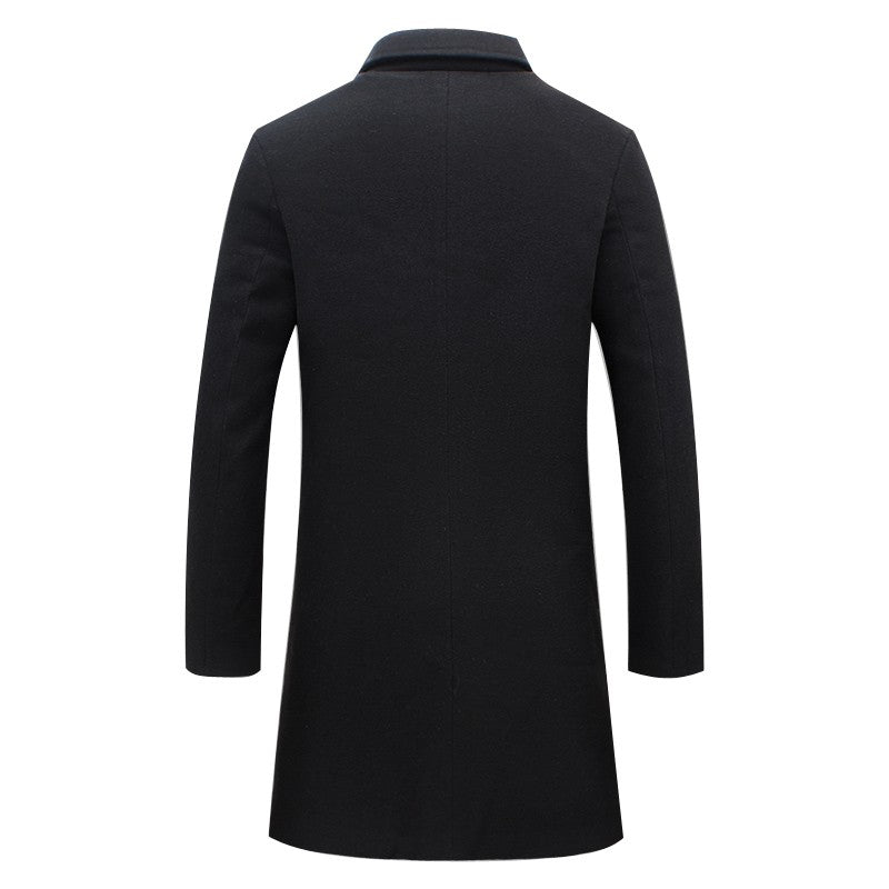 Heren Trenchcoat Winterjas - Klassieke Lange Jas voor Koud Weer