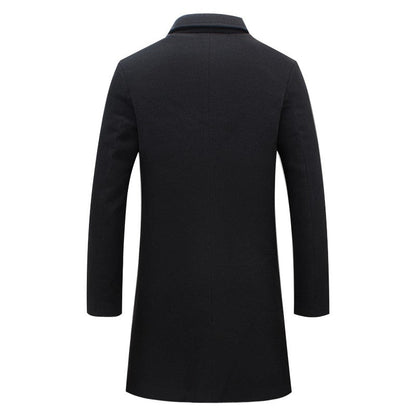 Heren Trenchcoat Winterjas - Klassieke Lange Jas voor Koud Weer