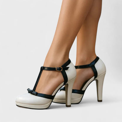 Dames Pumps met T-Strap – Geschikt voor Feestelijke Gelegenheden, Met Hak, Comfortabele Pasvorm