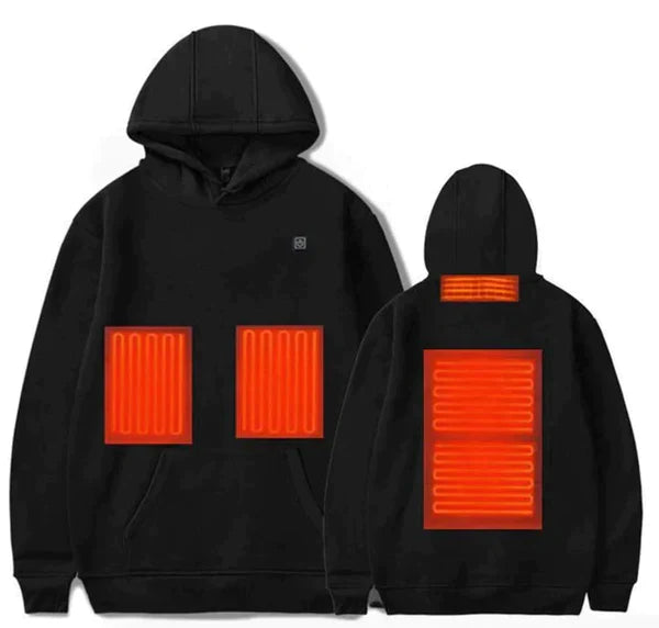 Heren Verwarmde Hoodie met USB Verwarmingselementen
