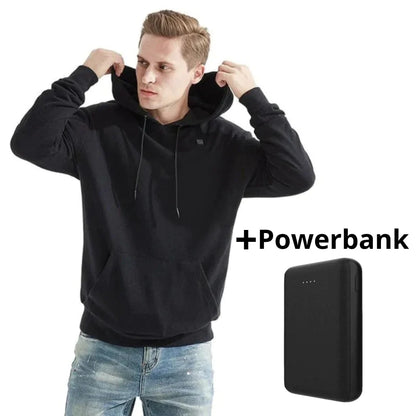 Heren Verwarmde Hoodie met USB Verwarmingselementen