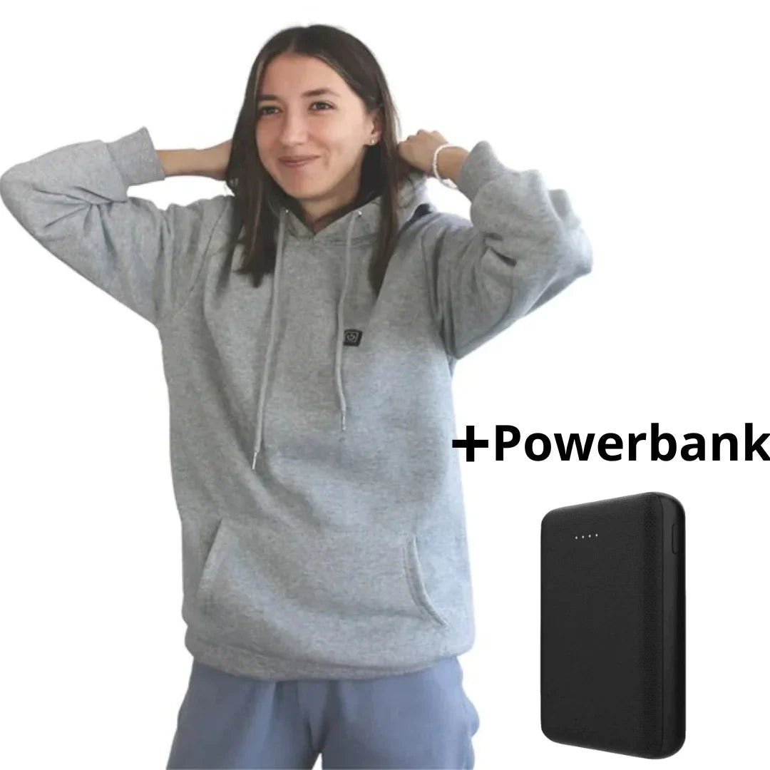 Heren Verwarmde Hoodie met USB Verwarmingselementen