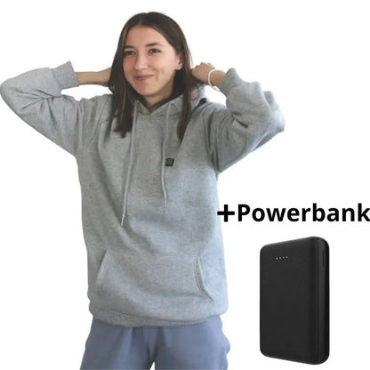 Heren Verwarmde Hoodie met USB Verwarmingselementen