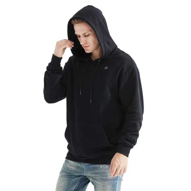 Heren Verwarmde Hoodie met USB Verwarmingselementen