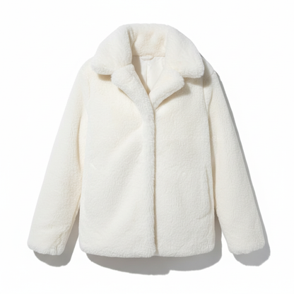 Dames Gewatteerde Jas met Faux-Fur Kraag – Winterjas