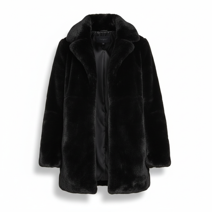 Dames Gewatteerde Jas met Faux-Fur Kraag – Winterjas