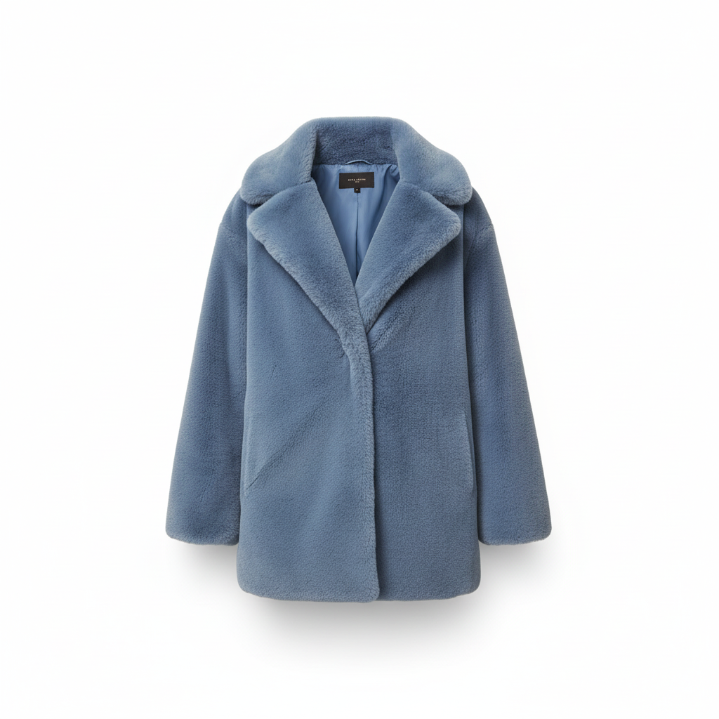 Dames Gewatteerde Jas met Faux-Fur Kraag – Winterjas