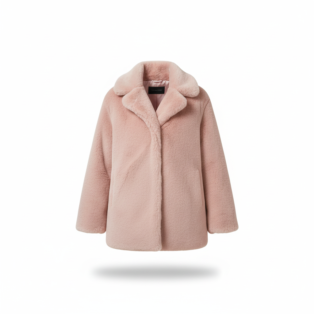 Dames Gewatteerde Jas met Faux-Fur Kraag – Winterjas