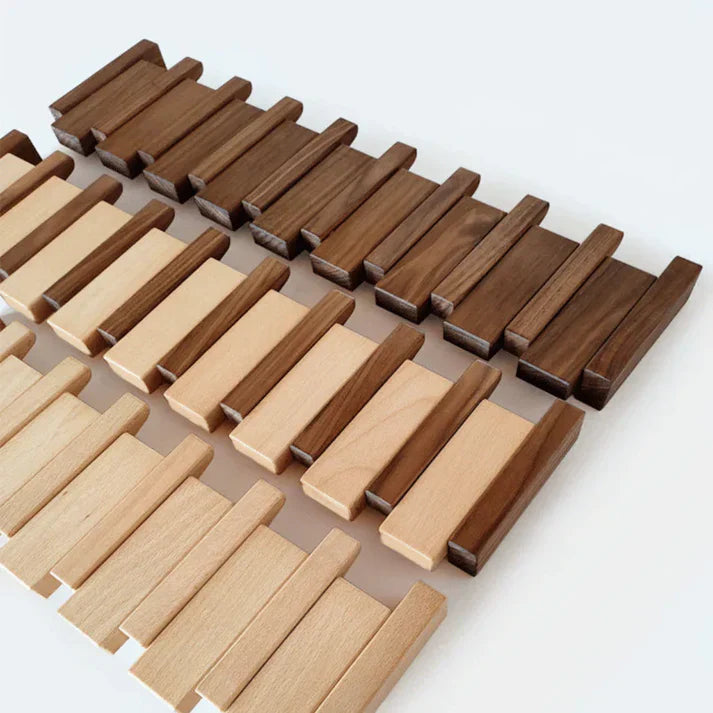 Houten Wandkapstok Piano-Design voor Hal, Woonkamer of Slaapkamer