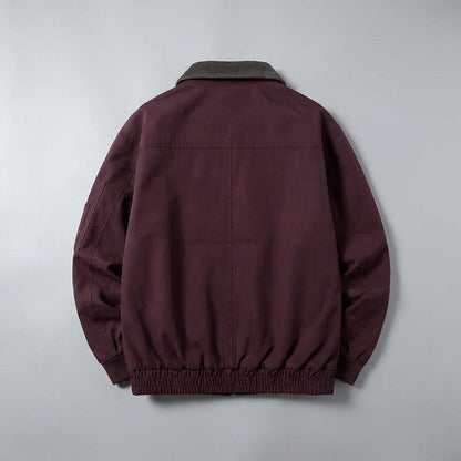 Orbetello Workwear Jacket — Red, flat lay back