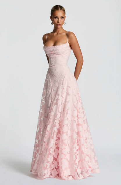 Dames Maxi Jurk Bloemenprint met Spaghettibandjes