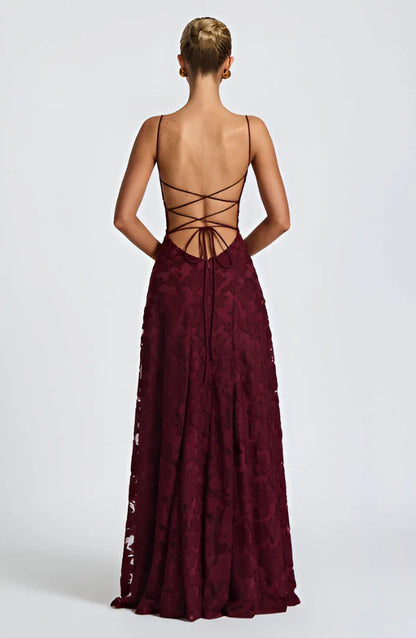 Dames Maxi Jurk Bloemenprint met Spaghettibandjes