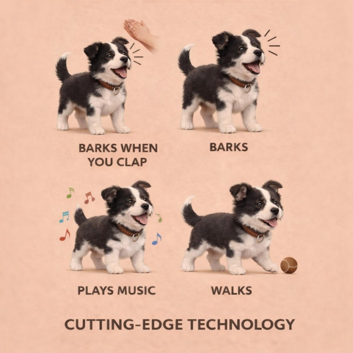 Interactieve Speelgoed Hond – Loopt, Blaft en Kwispelt met Staart