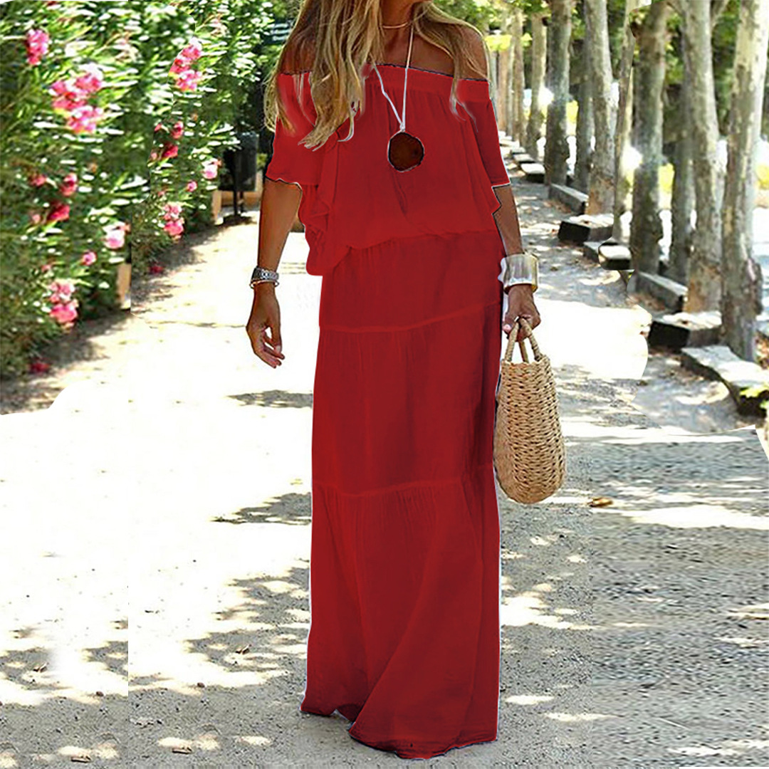 Yelena - Off-Shoulder Maxi Jurk