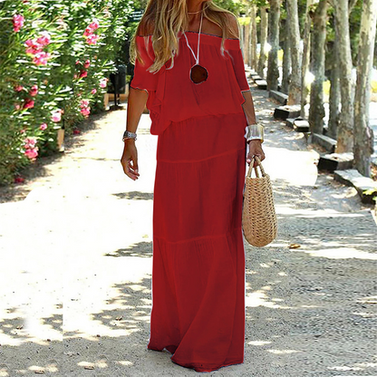 Yelena - Off-Shoulder Maxi Jurk