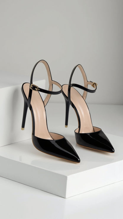 Dames Pumps – Met Enkelband, Puntige Neus, Geschikt voor Casual en Formele Gelegenheden