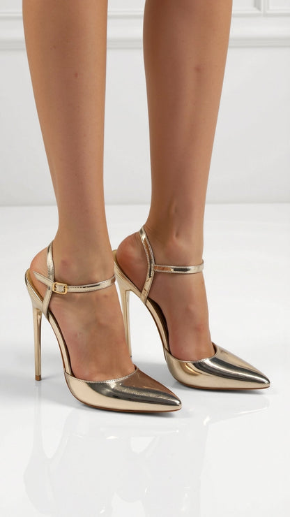 Dames Pumps – Met Enkelband, Puntige Neus, Geschikt voor Casual en Formele Gelegenheden