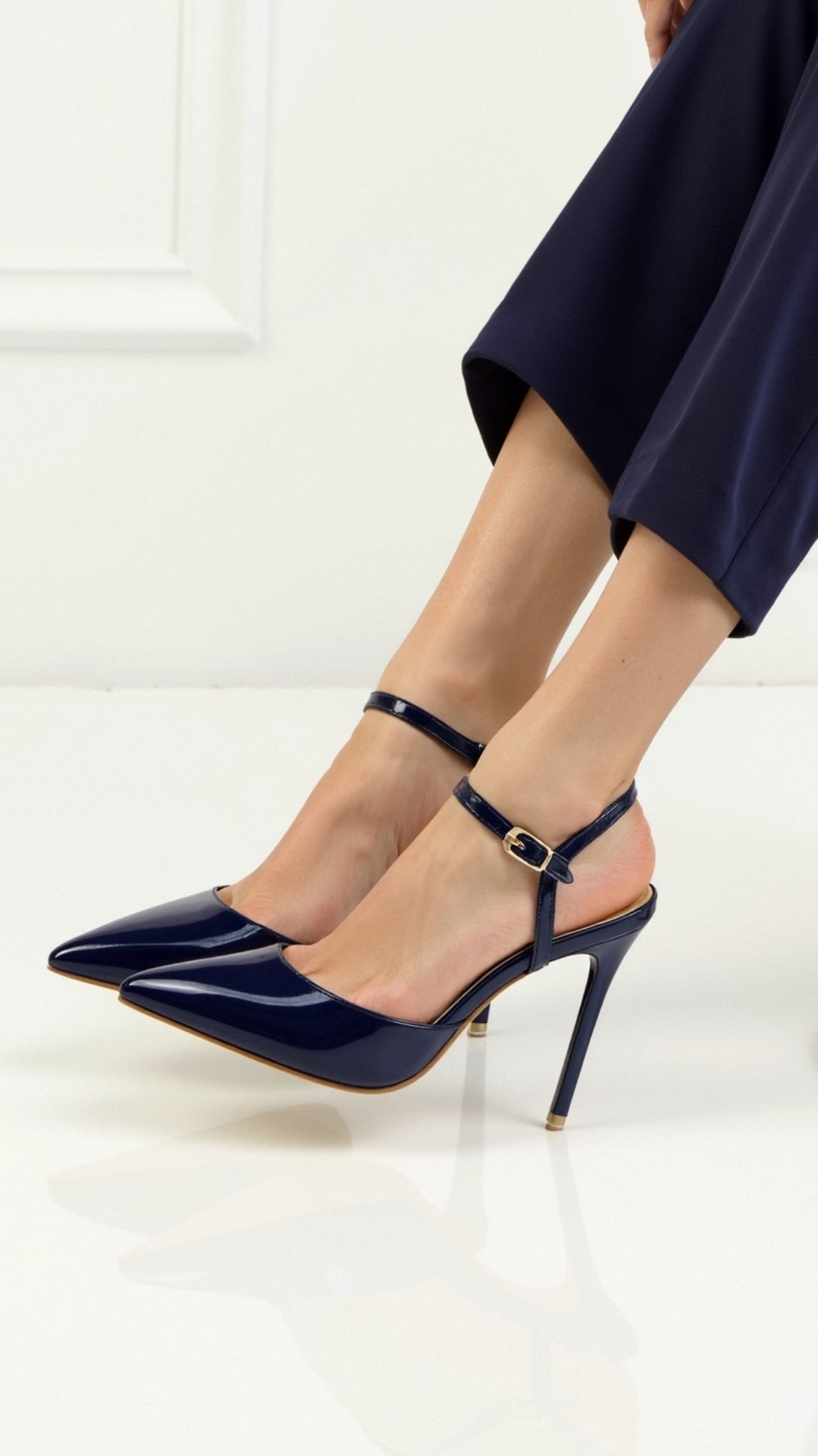 Dames Pumps – Met Enkelband, Puntige Neus, Geschikt voor Casual en Formele Gelegenheden