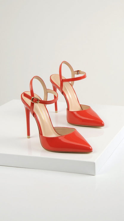 Dames Pumps – Met Enkelband, Puntige Neus, Geschikt voor Casual en Formele Gelegenheden