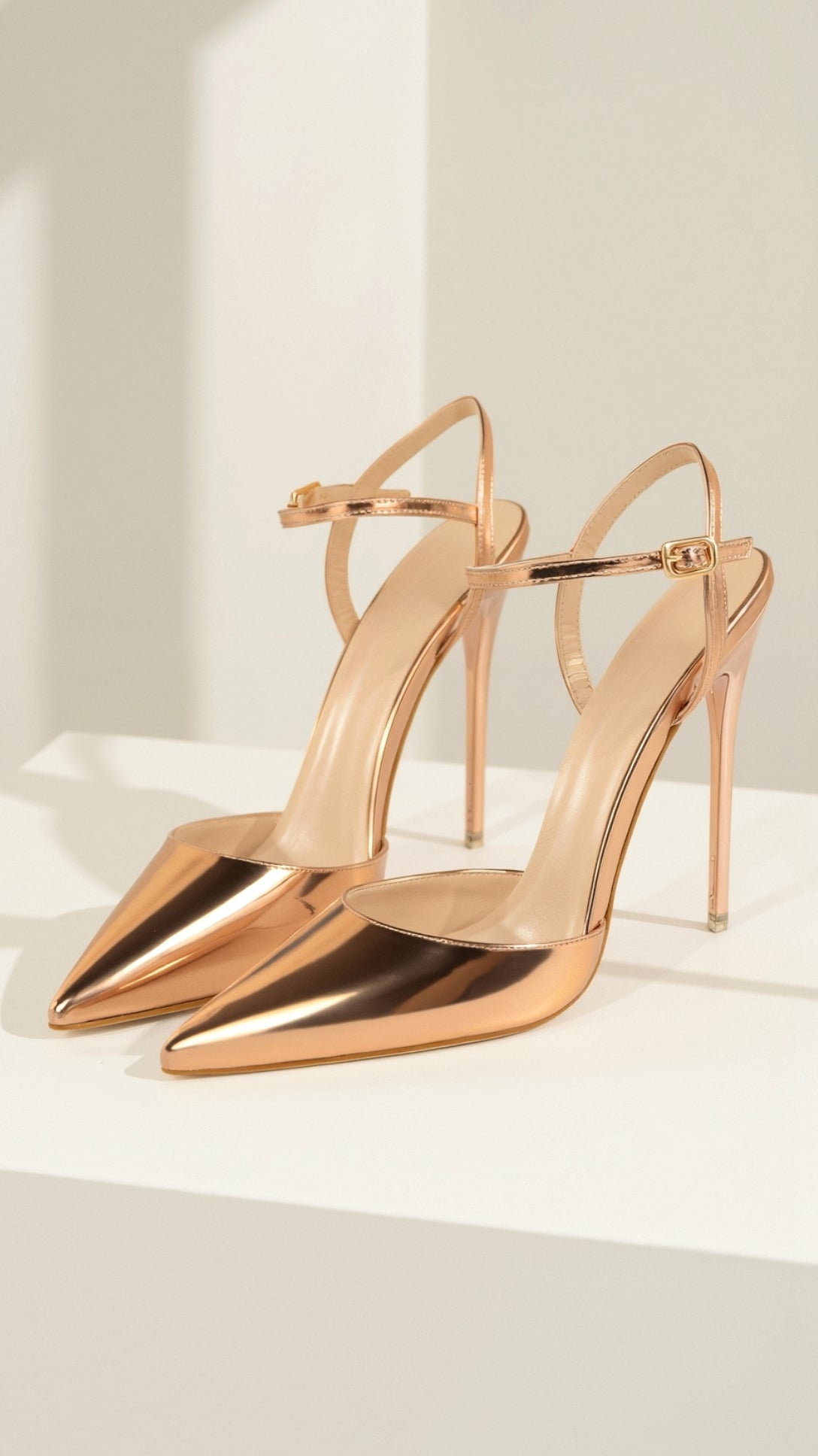 Dames Pumps – Met Enkelband, Puntige Neus, Geschikt voor Casual en Formele Gelegenheden