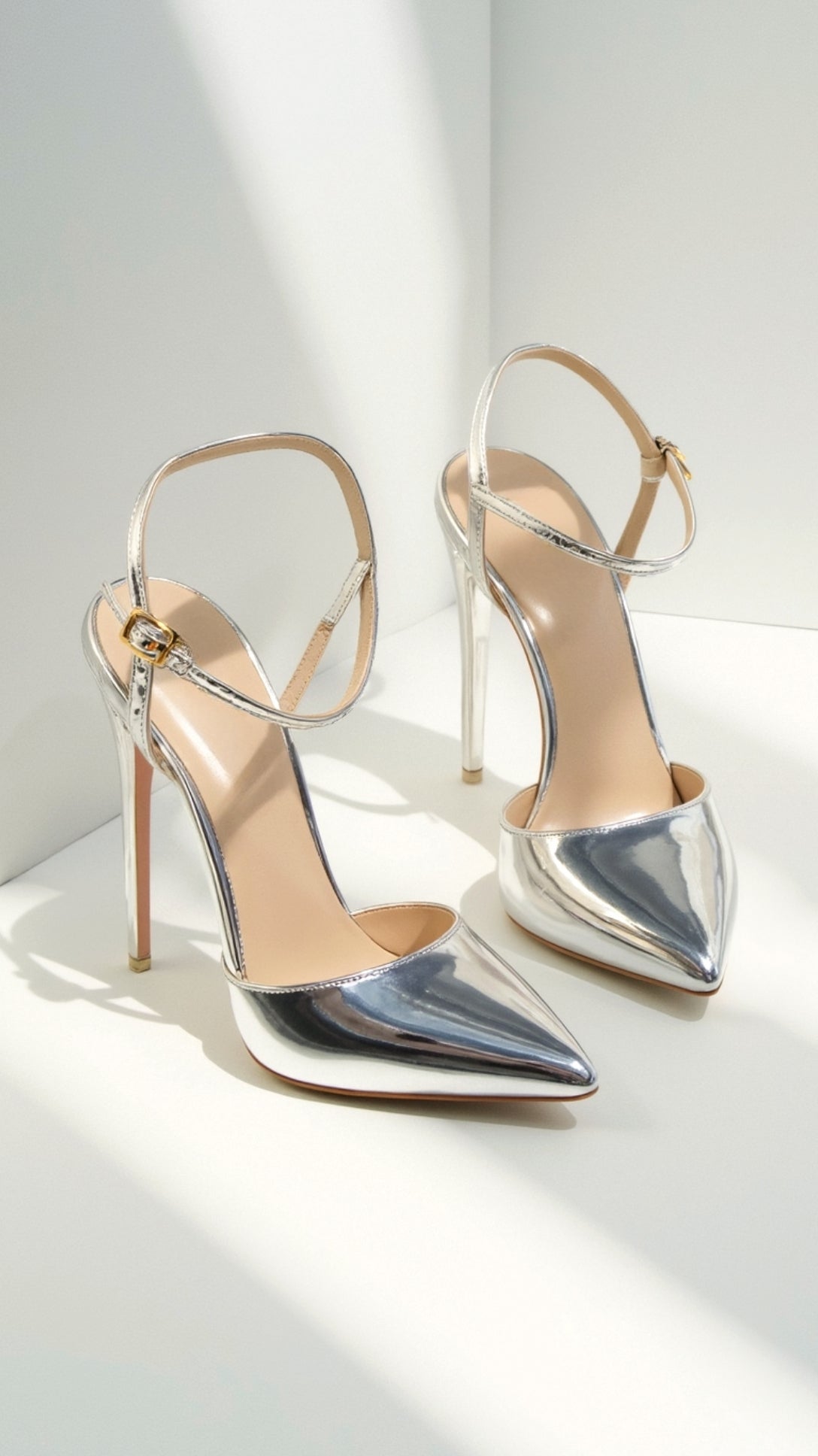 Dames Pumps – Met Enkelband, Puntige Neus, Geschikt voor Casual en Formele Gelegenheden