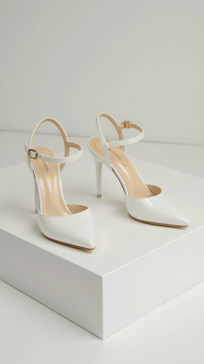 Dames Pumps – Met Enkelband, Puntige Neus, Geschikt voor Casual en Formele Gelegenheden