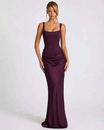 Anastasia Corset Draped Maxi Dress_13