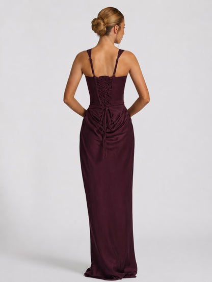 Anastasia Corset Draped Maxi Dress_14