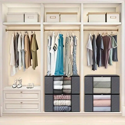 Tanoe | Foldable Non-Woven Storage Bag with Transparent Window and Handles for Wardrobe and Bedroom