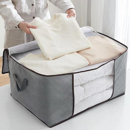 Tanoe | Foldable Non-Woven Storage Bag with Transparent Window and Handles for Wardrobe and Bedroom