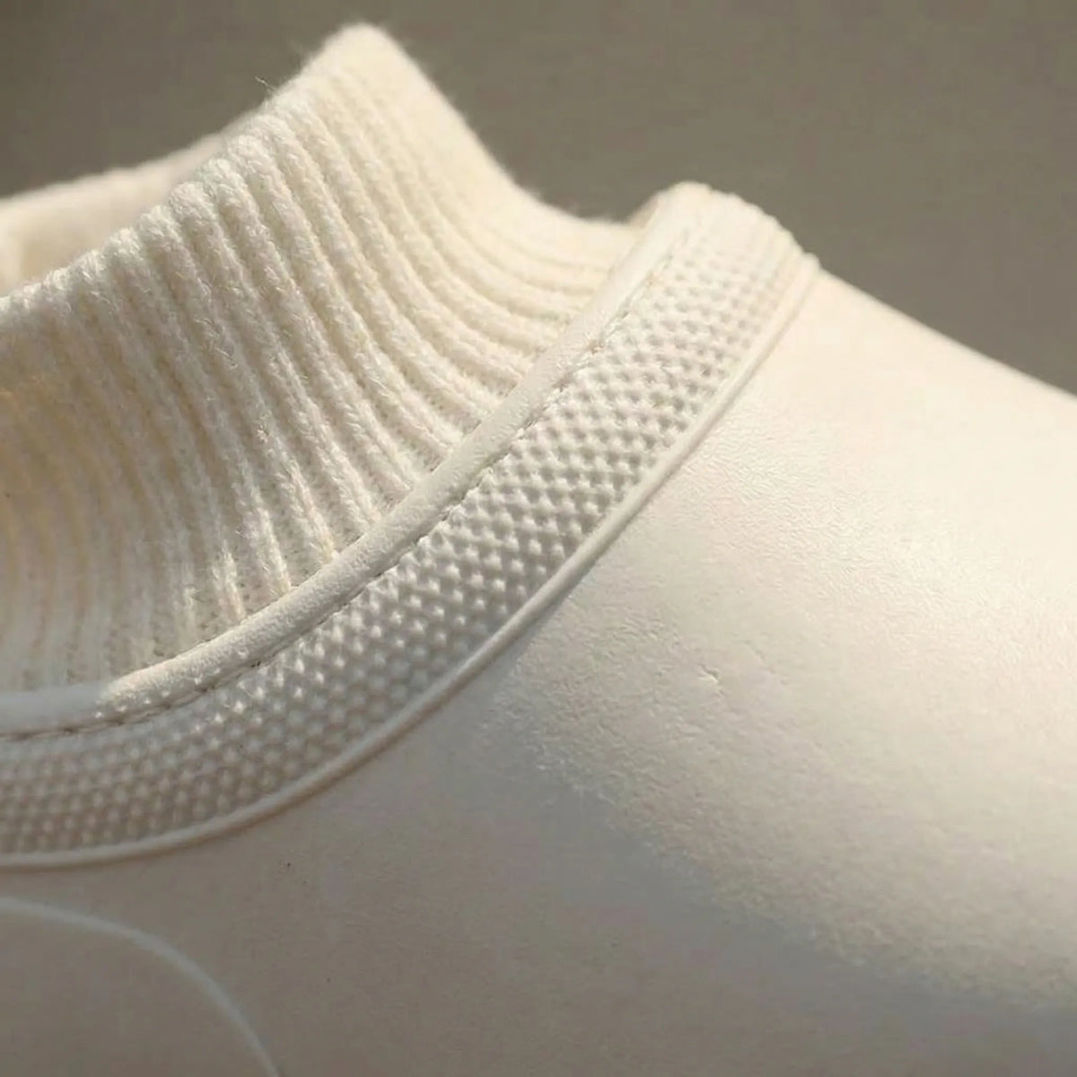 Dames Waterdichte Clogs met Gebreide Boord