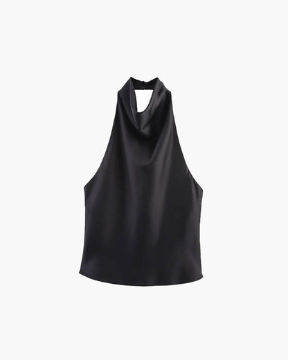 Dames Getailleerde Top – Halter, Geschikt voor Zomer en Casual Gebruik