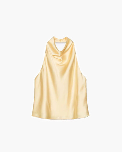 Dames Getailleerde Top – Halter, Geschikt voor Zomer en Casual Gebruik