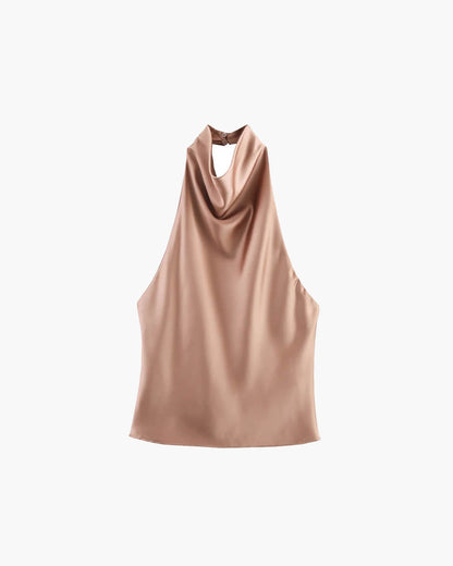 Dames Getailleerde Top – Halter, Geschikt voor Zomer en Casual Gebruik