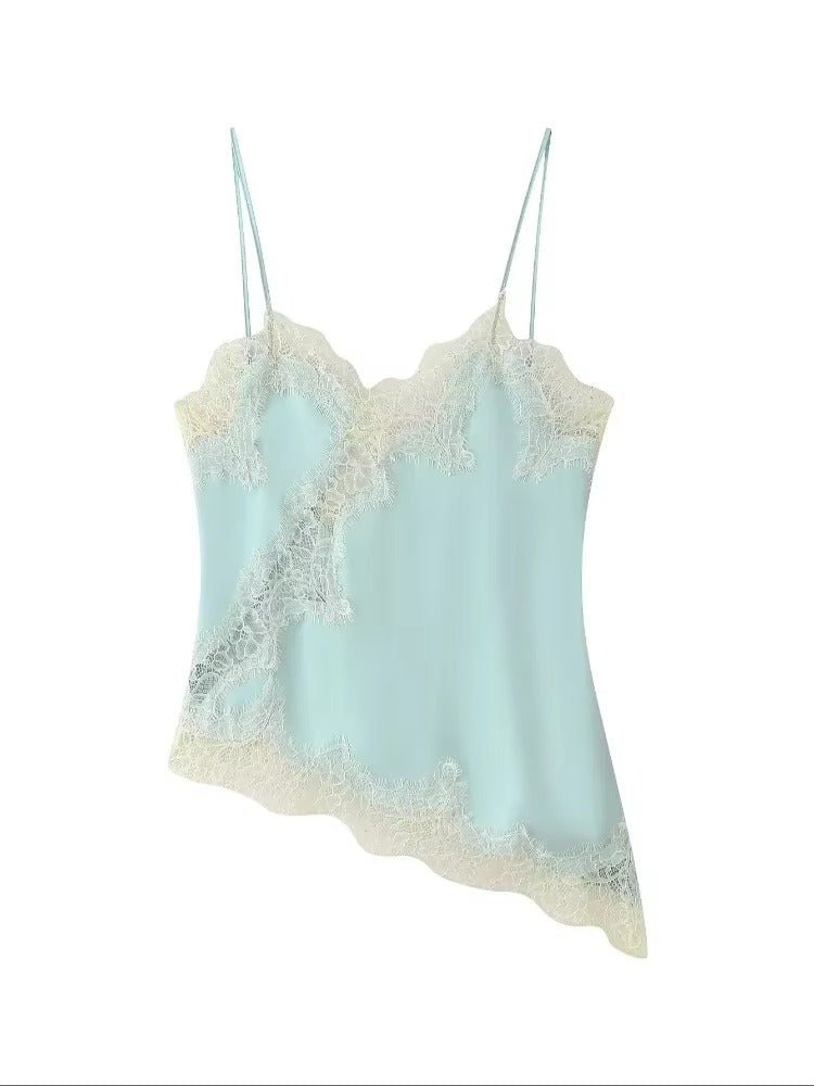 Dames Asymmetrische Top – Casual voor Lente en Zomer Gebruik