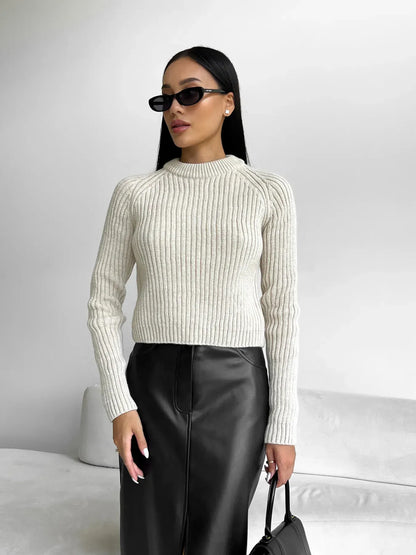 Elise - Stijlvolle Eco Leren Lange Rok met Split