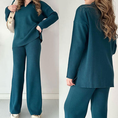 Giulietta - V-Hals Top en Wijde Broek