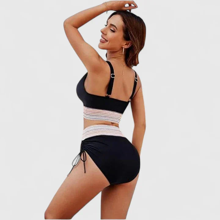 Dames High-Waisted Bikini – Geschikt voor Zomer, Met Verstelbare Bandjes