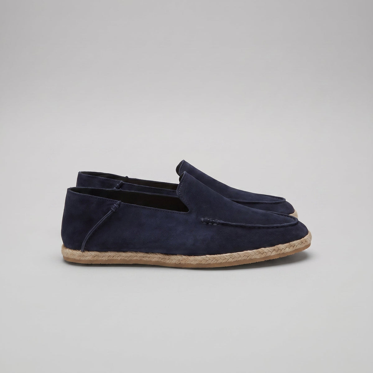 Heren Espadrille Loafers Suède met Juterand